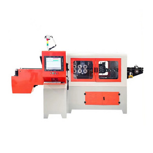 CNC Automatic 3D 2D 5 Axis Wire Rod Steel Bar Bending Spring Forming Machine For 2-12mm