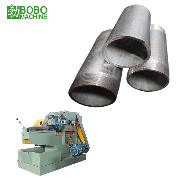 Automatic metal double end seamless pipe cutting threader