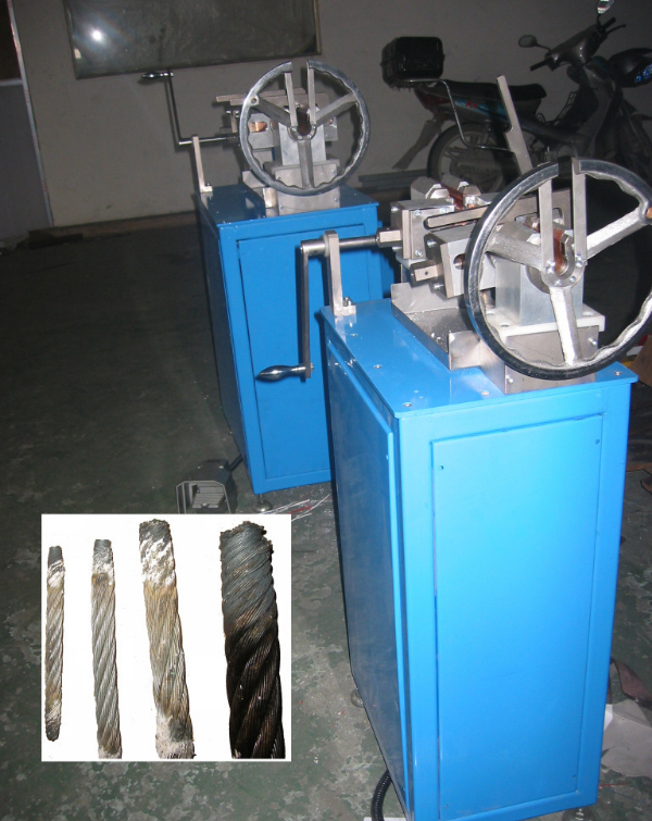 Elevator Wire Rope Length Uncoiling Measuring Cutting Coiling Machine