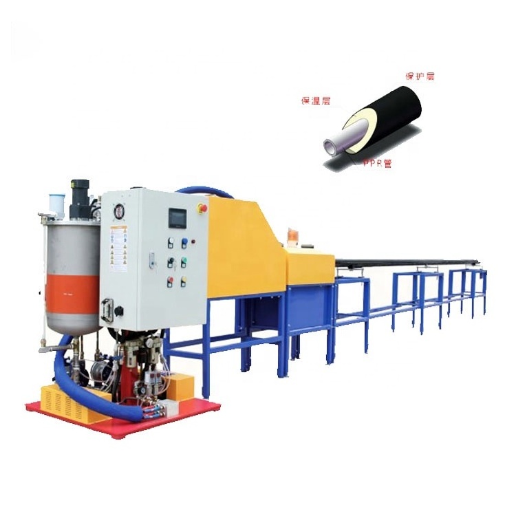 Pipe-In-Pipe With Insulation- PU Foam- PPR Pipe Continuous Injection/ Pouring Foming Production Line