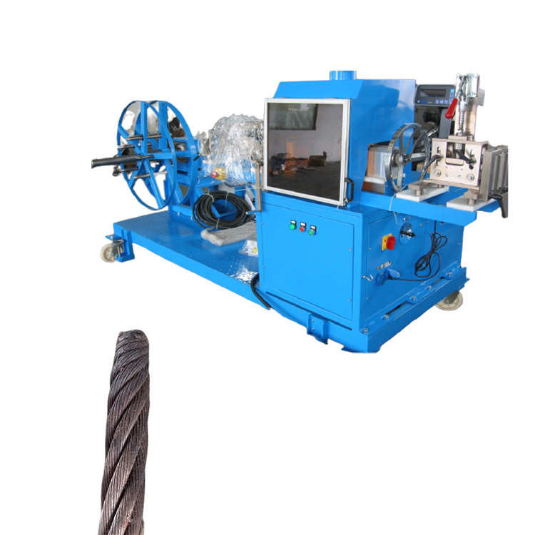 Elevator Wire Rope Length Uncoiling Measuring Cutting Coiling Machine