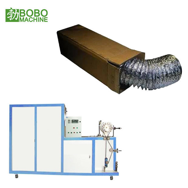 Flexible Aluminum Spiral Flexible Air Foil  Duct Forming Making Machine Manufacture