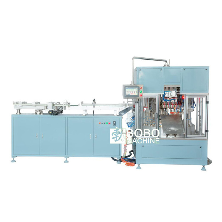 Automatic aluminum plastic tube shoulder head vertical injection molding machine