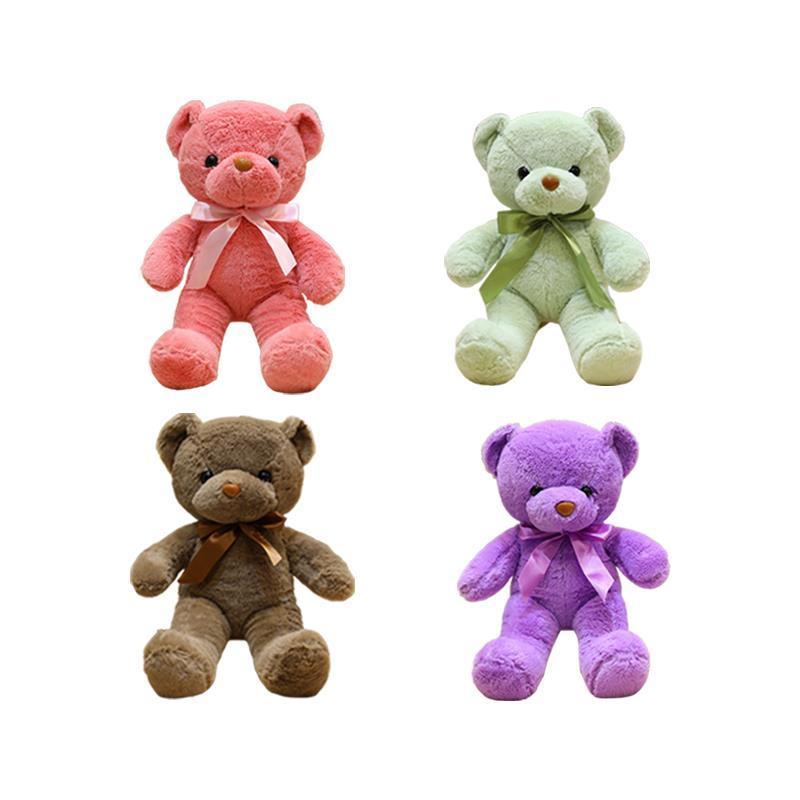 High Quality Kawii Soft Stuffed Animal Valentine's Day Christmas Gift Promotion Sleepy Good Night Teddy Bear Plush Toy