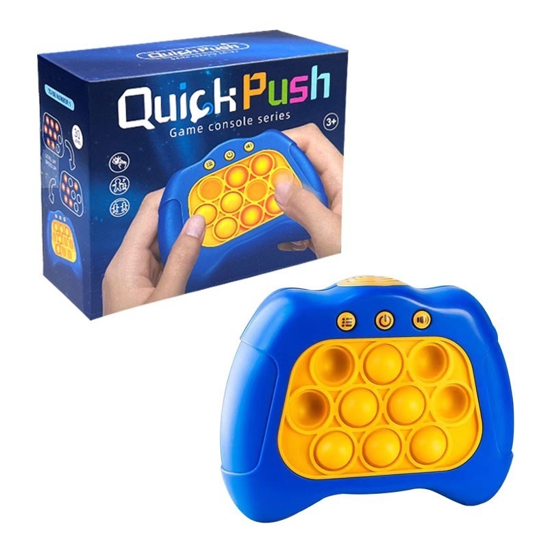 Quick Push Game Console Electronic Pop It Game Quick Push Toys Light Up Pop It Pro Fast Push Puzzle Game 2023 new Gifts for Kids