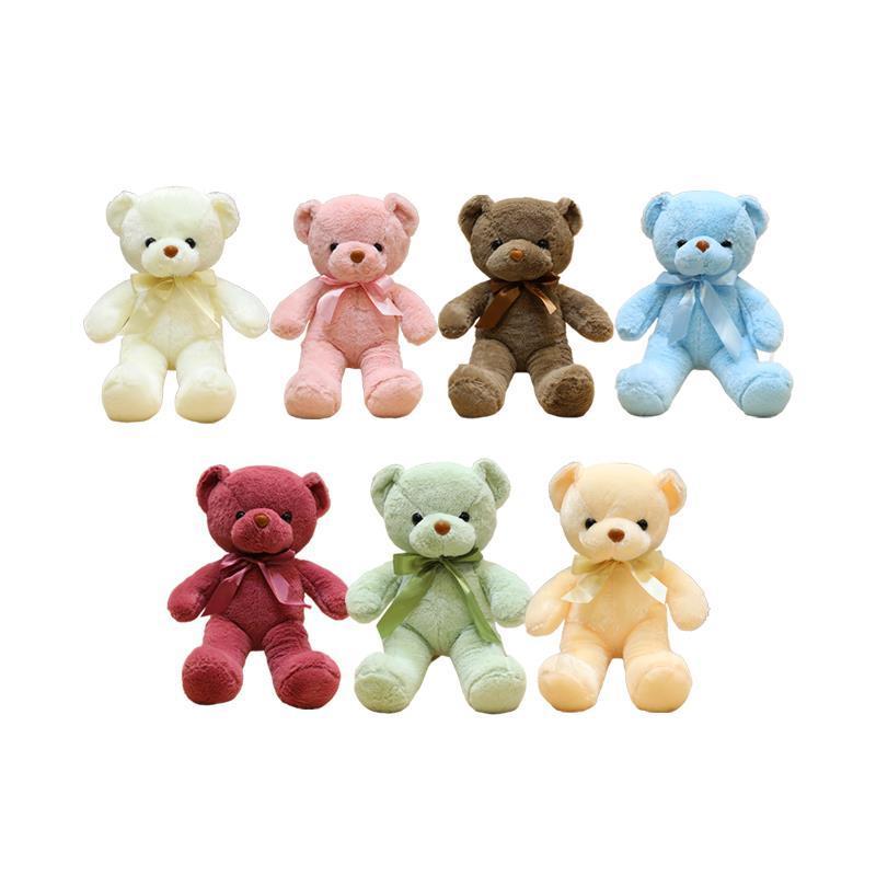 High Quality Kawii Soft Stuffed Animal Valentine's Day Christmas Gift Promotion Sleepy Good Night Teddy Bear Plush Toy