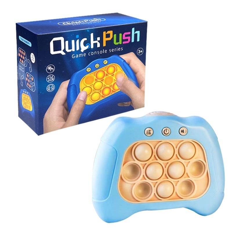 Quick Push Game Console Electronic Pop It Game Quick Push Toys Light Up Pop It Pro Fast Push Puzzle Game 2023 new Gifts for Kids