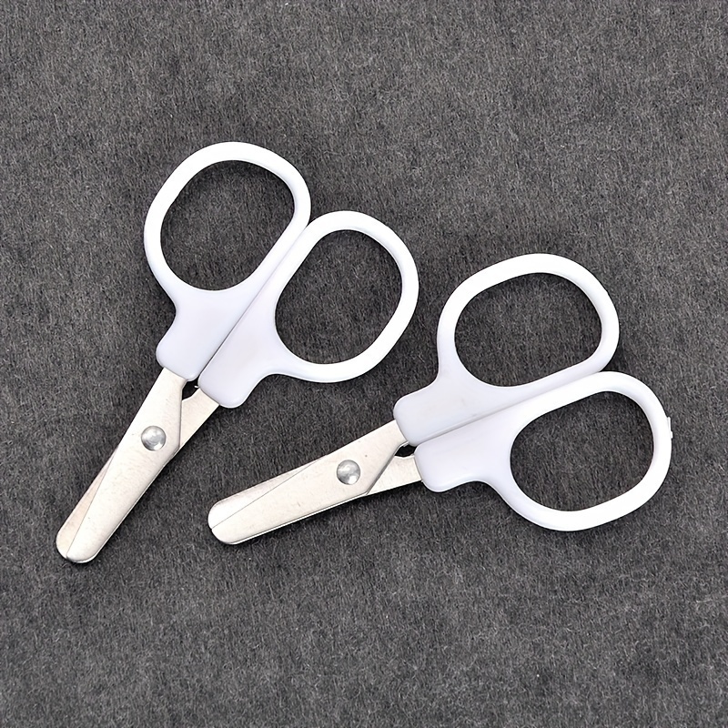 Portable Stainless Steel Mini Scissors Industrial Grade Multipurpose Scissors for School and Office Plastic Blade for Shearing