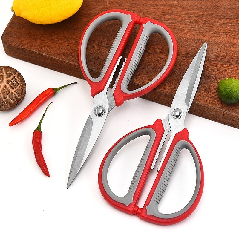 Professional DIY Stainless Steel Scissors Shears with Smooth Edge and Soft Rubber Grip Household Paper Cutting Tool