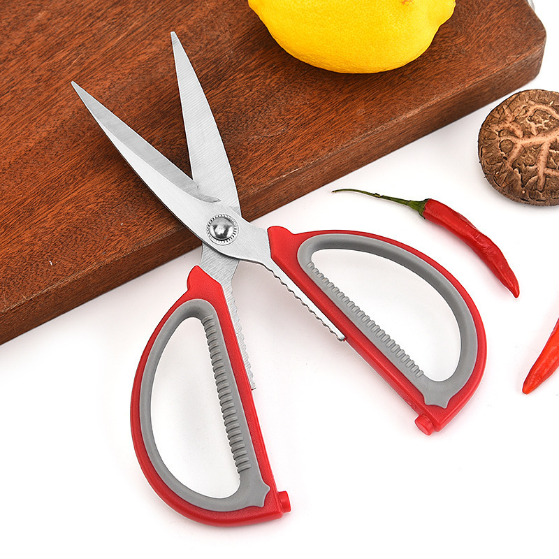 Professional DIY Stainless Steel Scissors Shears with Smooth Edge and Soft Rubber Grip Household Paper Cutting Tool