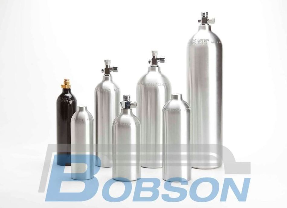 Customized 500ml (12oz) 1800 psi Aluminum Cylinder gas tank with pin valve