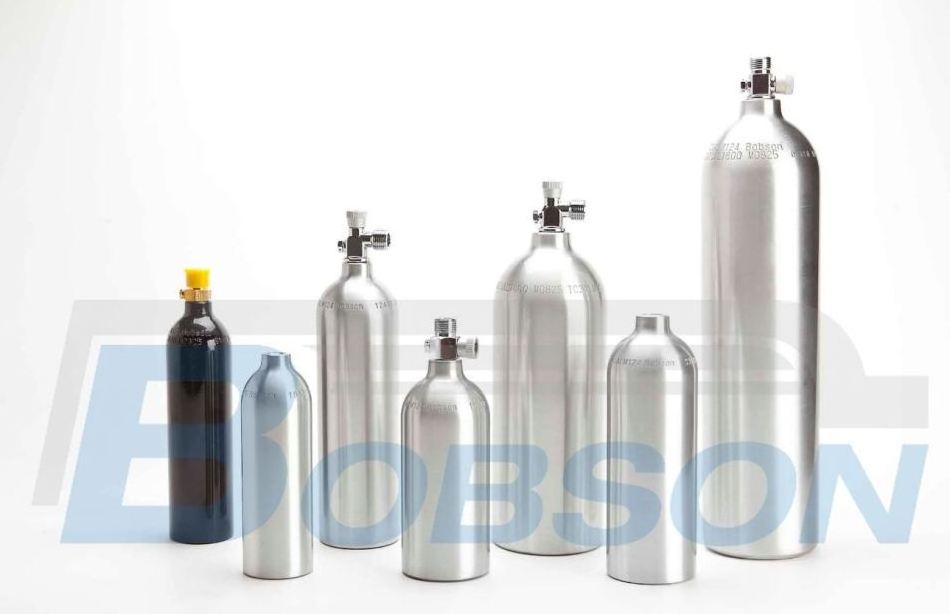 Customized 500ml (12oz) 1800 psi Aluminum Cylinder gas tank with pin valve