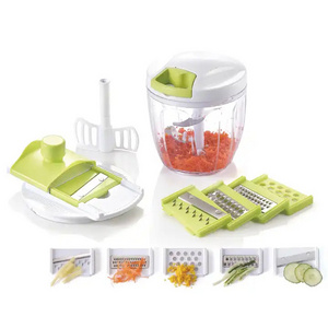 Portable Multifunctional Food Chopper Cutter Hand Pull String Garlic Mincer Onion Cutter Manual Food Processor Vegetable Chopper