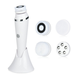 2023 Christmas Gift Rechargeable Electric Facial Cleansing Brush Private Label Cleaning Face Spin Cleanser Brush