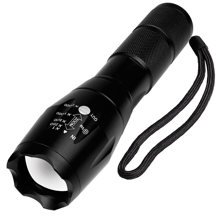 5 Modes Adjustable Focus Water Resistant Tactical Torch XML T6 LED Handheld Flashlight