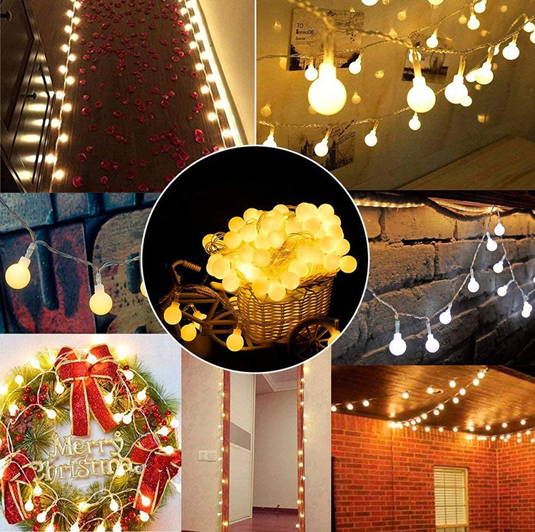 Bedroom Garden Christmas Decorative LED Battery Operated String Lights Globe Fairy Lights