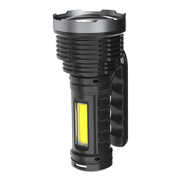 With COB Working Light USB Rechargeable Super Bright Powerful LED Handheld Flashlight