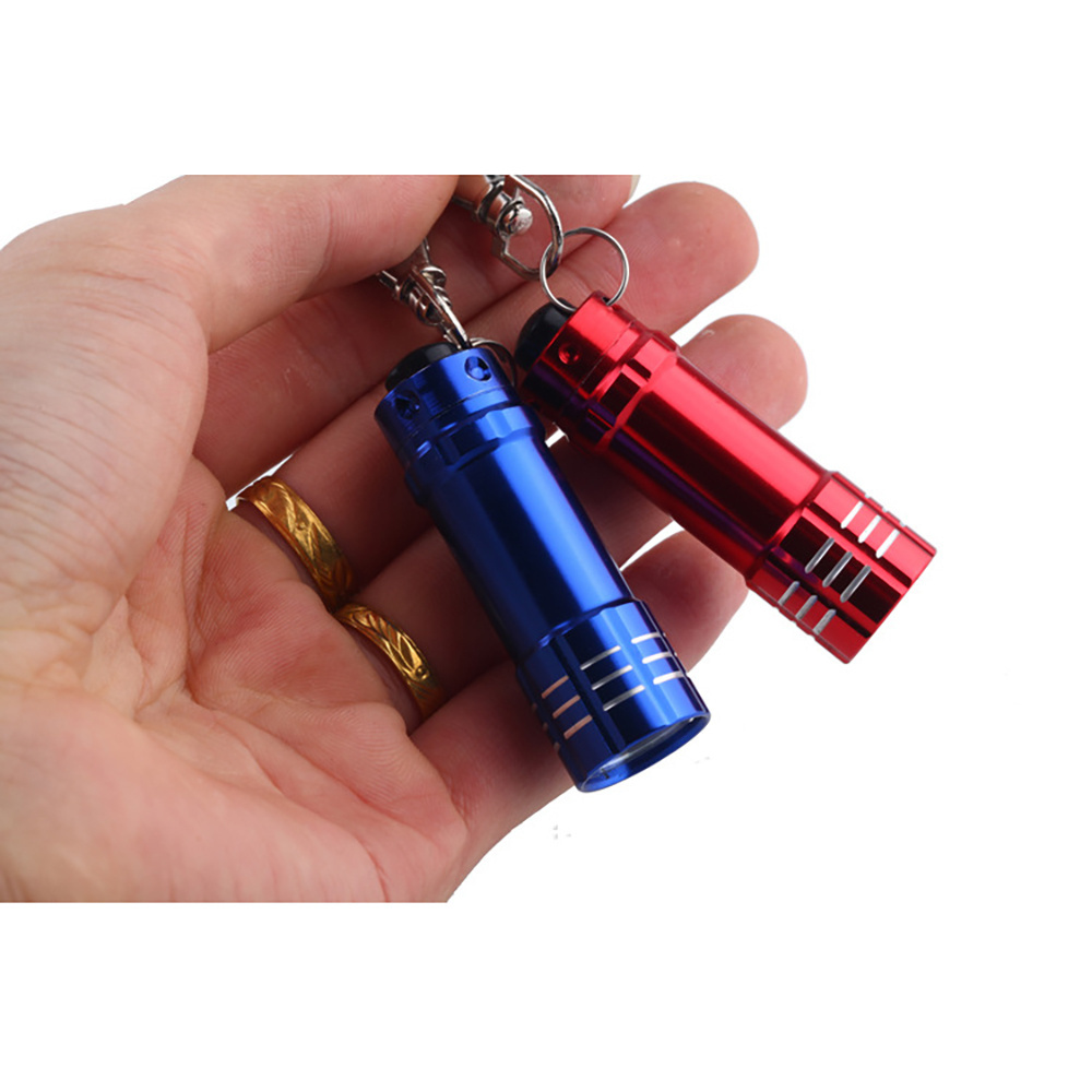 Waterproof Bright Aluminium Alloy Small Pocket Torch 3 LED Mini Keychain Flashlight