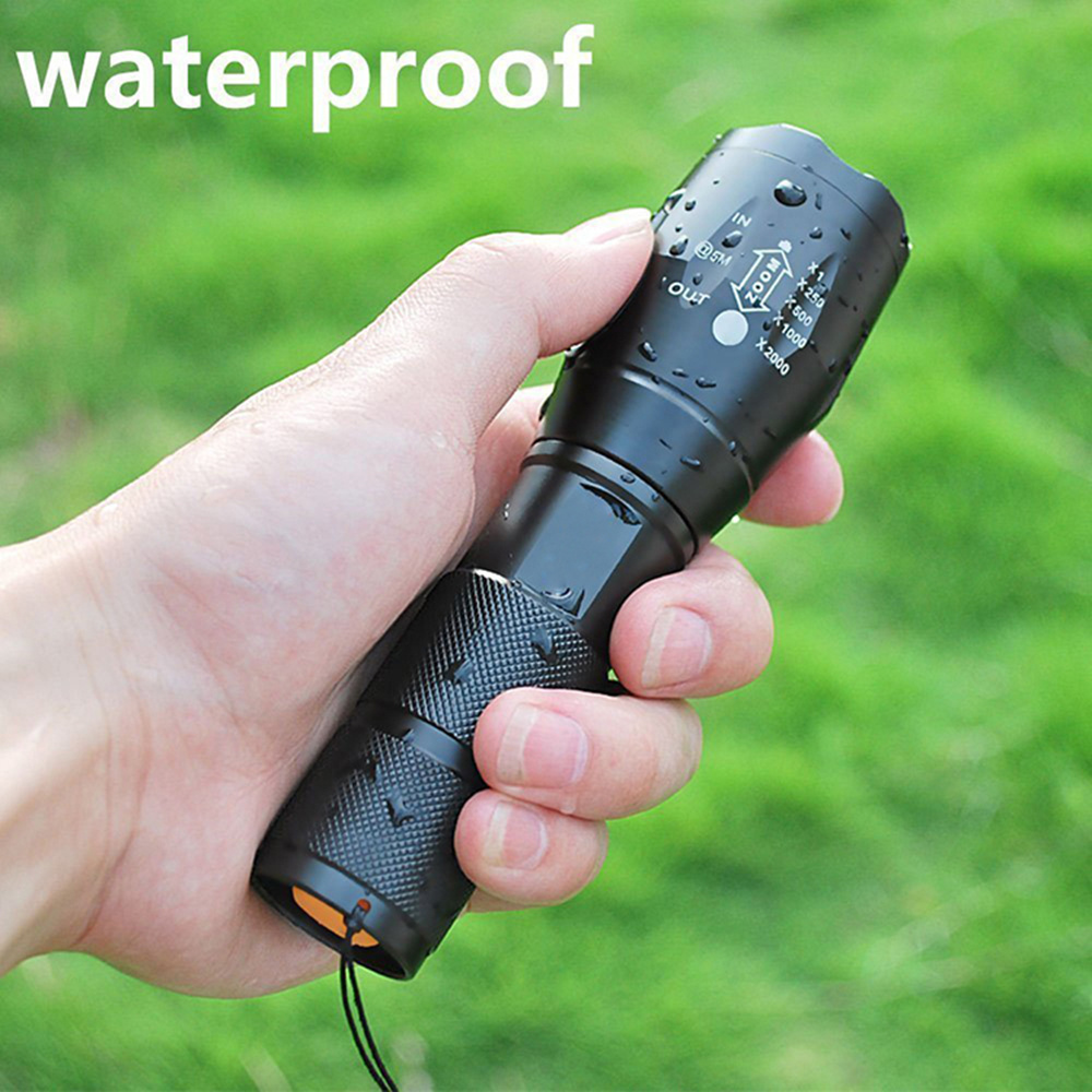 10W Waterproof Emergency Handheld Flashlight AAA Battery Aluminum Led Torch Flash Light