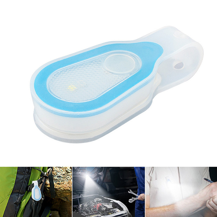 Hands Free Magnetic Led Clip on Flashlight Silicone Safely Nursing Night Light For Walking Running Outdoor Nurses