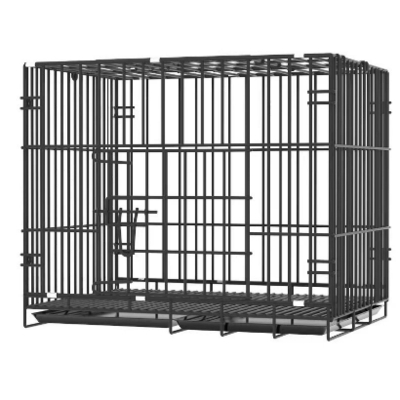 High Quality Strong Foldable Wire Dog Cage Double Door Metal Dog Crate