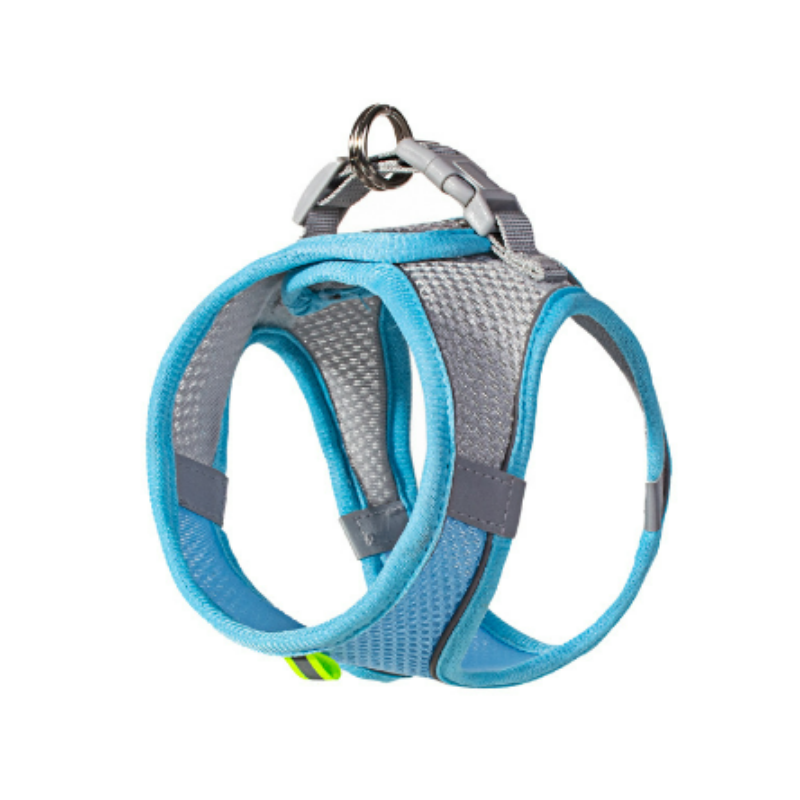 Pet Chest Back Dog Leash Vest Type Mesh Breathable Chest Carrier Dog Harness And Leash