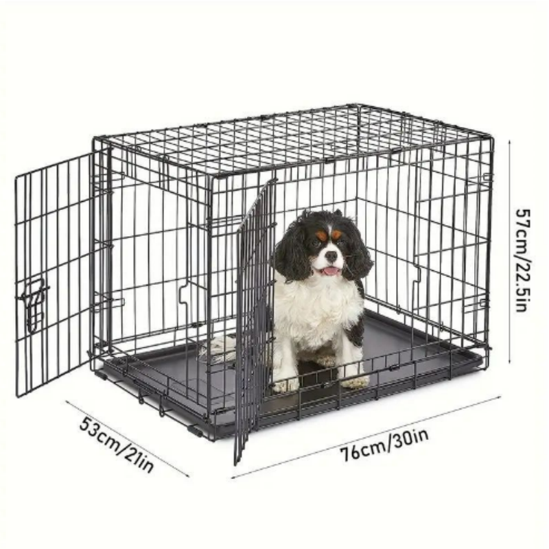 Wholesale Manufacturer 24 30 36 42 48 Inch Metal Foldable Dog Crates Cage Metal Folding Dog Cage