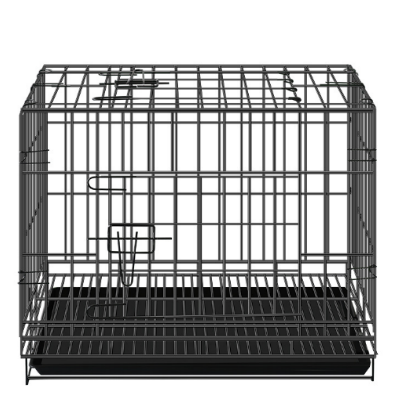 High Quality Strong Foldable Wire Dog Cage Double Door Metal Dog Crate