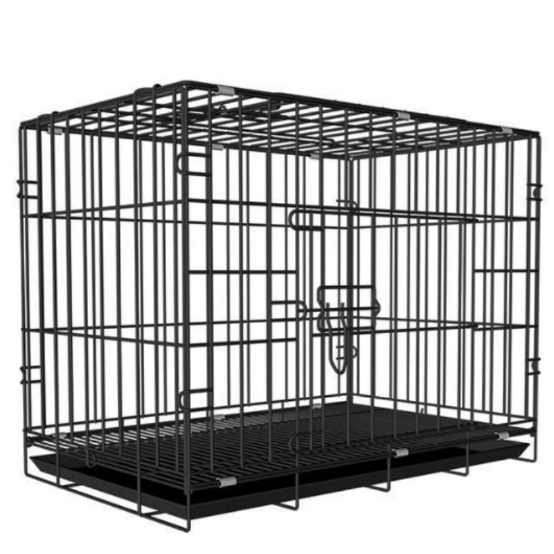 High Quality Strong Foldable Wire Dog Cage Double Door Metal Dog Crate