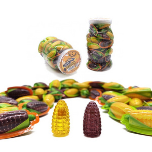 Delicious Corn Gummies Wholesale Jar Packing Bulk Packing Corn Gummy Candy with Jam