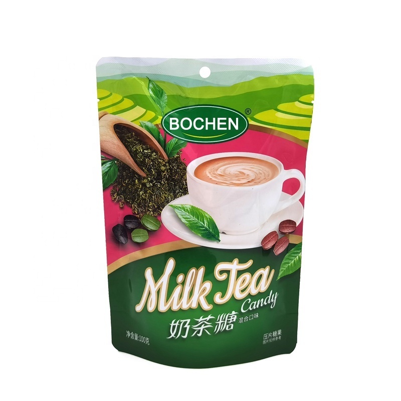 Southeast Asia Hot Sale Milk Tea Candy Wholesale Milky Tea Flavor Tablet Candy