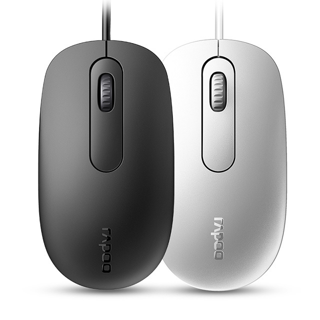 Rapoo N200 Computer Mouse Office Usb Mouse Wired with Wonderful Comfort Latop Optical Mouse Original LED 3D Shenzhen Stock 1600