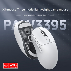 Attack Shark X3 Mouse Lightweight PAW3395 Suitable for Laptops Office Computers E-sports LED Optical Ducky One 2 Mini Stock