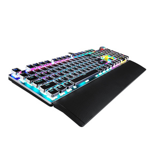 AULA F2088 Mechanical Gaming Keyboard Anti-ghosting 104 brown Switch blue Wired Mixed Backlit Keyboard for Game Laptop PC