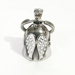 Custom Angel Wings Biker Bell Pendant Cool Punk USA Eagle Wings Biker Bell Pendant key holder