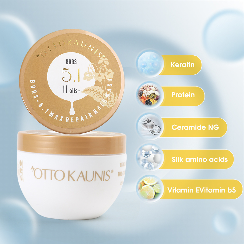 OTTO KAUNIS OEM Private Label Premium Keratin Collagen Protein Hair Mask Professional Treatment for Hair Repair