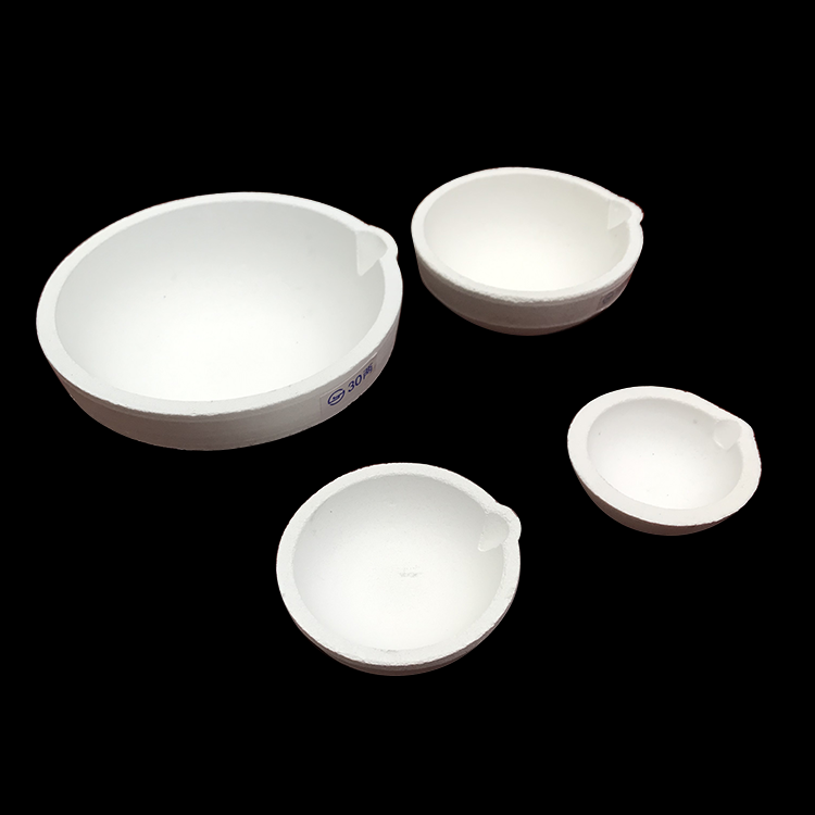 Quartz melting dishes Ceramic bowl for melting platinum,melting crucible,smelting crucible