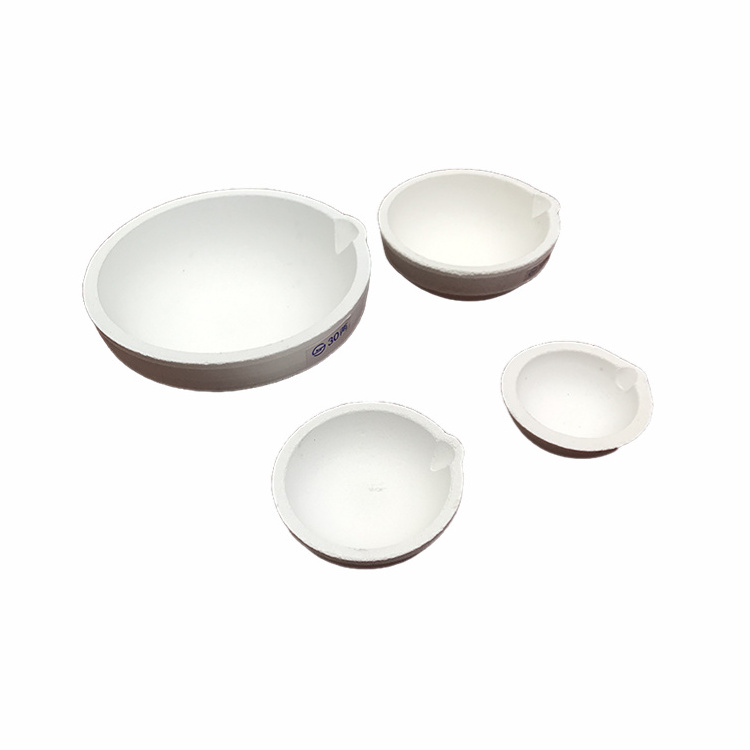 Quartz melting dishes Ceramic bowl for melting platinum,melting crucible,smelting crucible