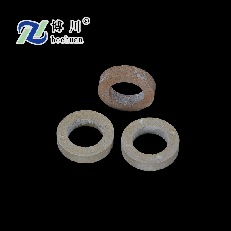 Accurately Carved High Temperature Resistance Corundum Mullite Porcelain Spacer for Smelting