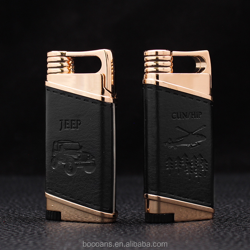 ZY007 creative inflatable windproof lighter direct flame metal cigarette lighter outdoor lighter