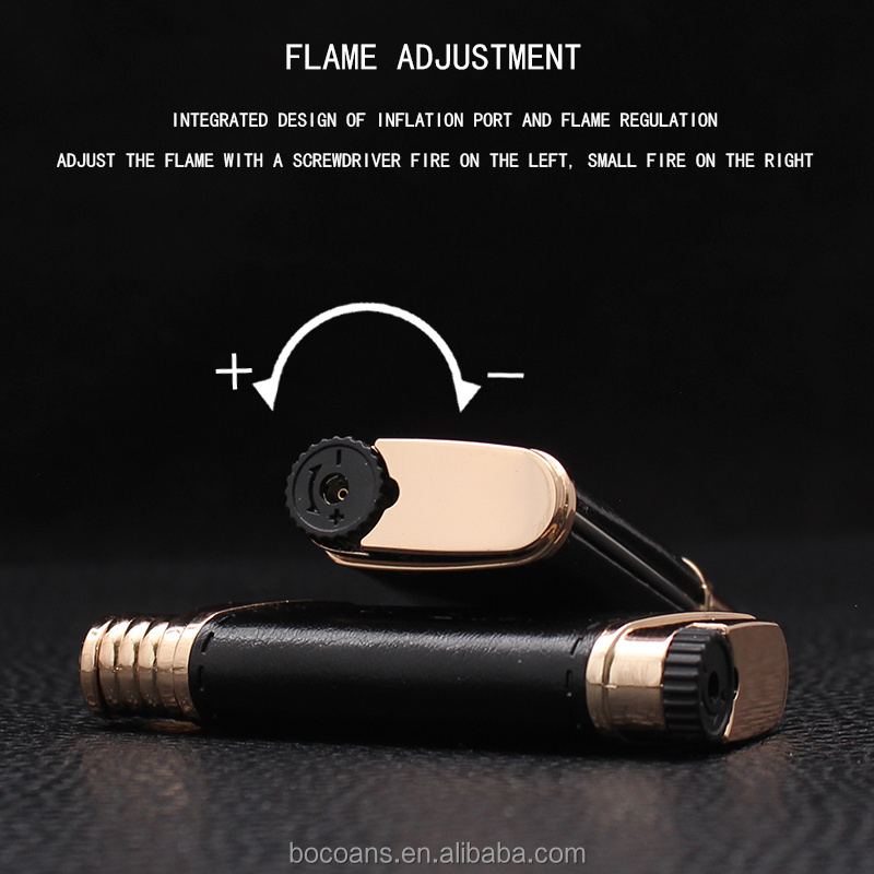 ZY007 creative inflatable windproof lighter direct flame metal cigarette lighter outdoor lighter