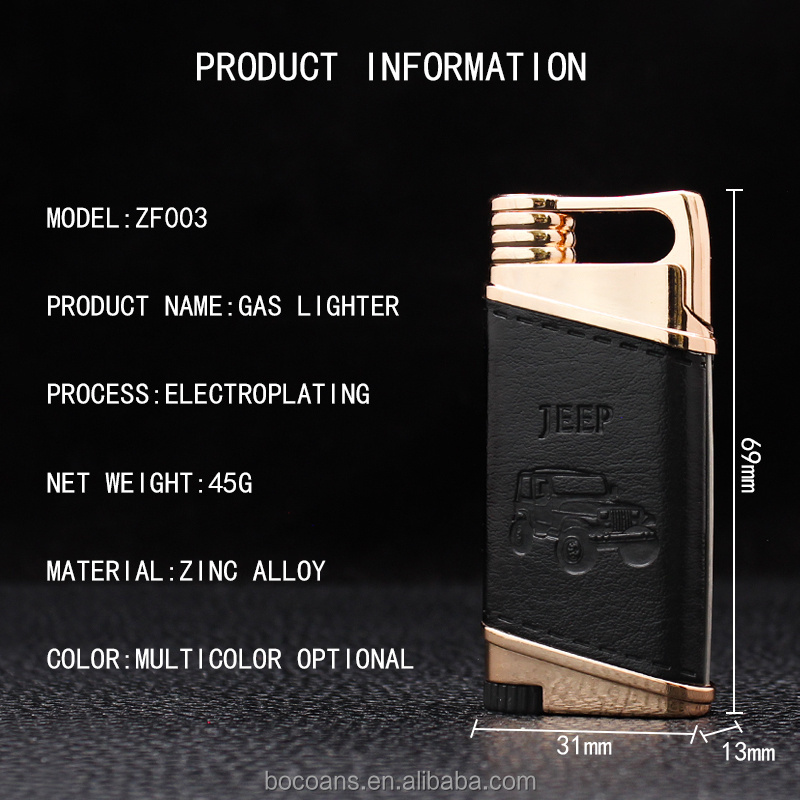 ZY007 creative inflatable windproof lighter direct flame metal cigarette lighter outdoor lighter