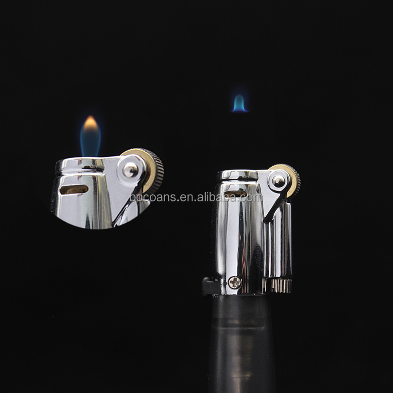 AOAMI AM-363 creative lock fire long grinding wheel lighter windproof direct impact lighter wholesale