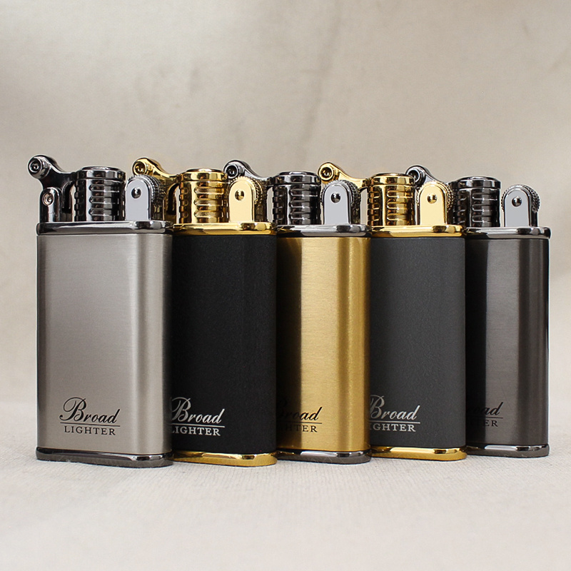 BD431   Creative Jet Flame Lighter Metal Men's Personalized Windproof Cigarette Lighter Cigarette Wholesale