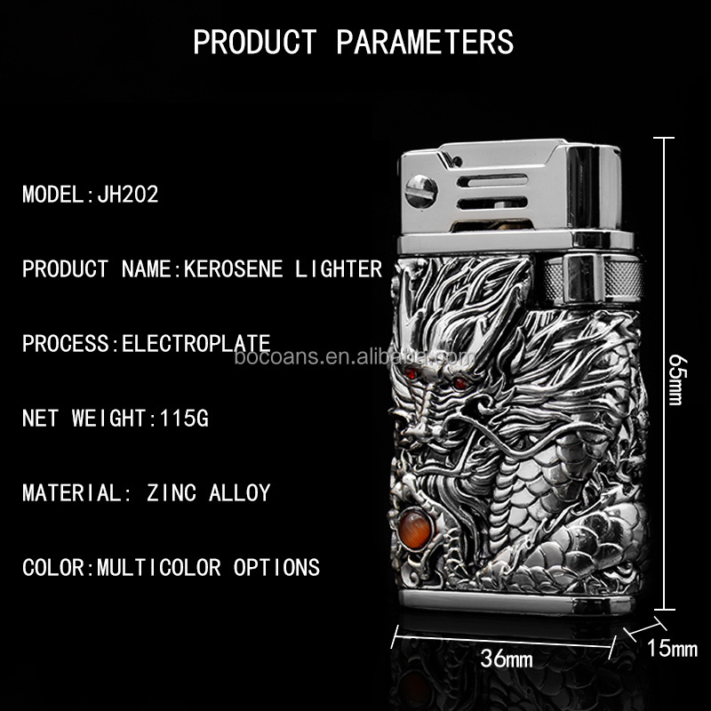 Chief kuijialong Creative kerosene lighter Open Flame cigarette lighter grinding wheel ignition indoor and outdoor lighter