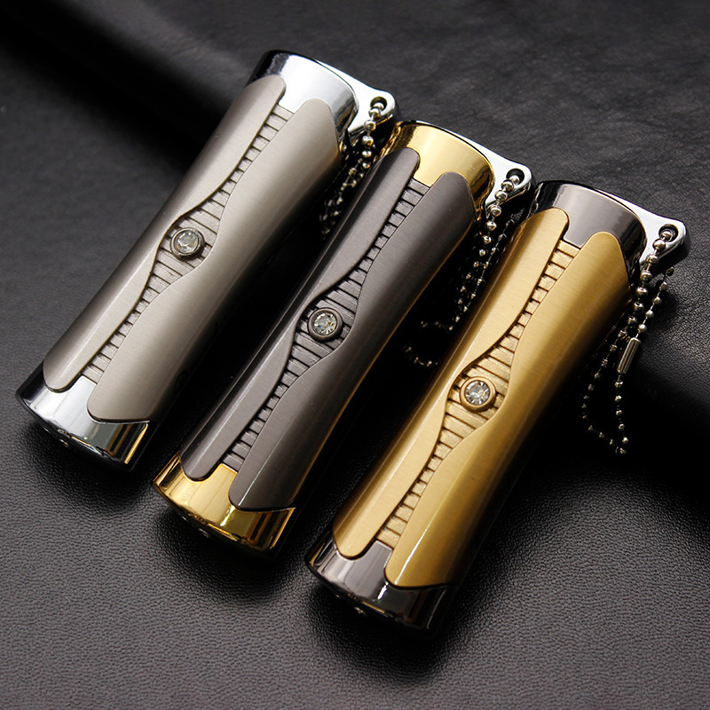 BD231   Creative Windproof Lighter Metal Series Lighter Wholesale of Metal Business Inflatable Cigarette Lighters and Kits