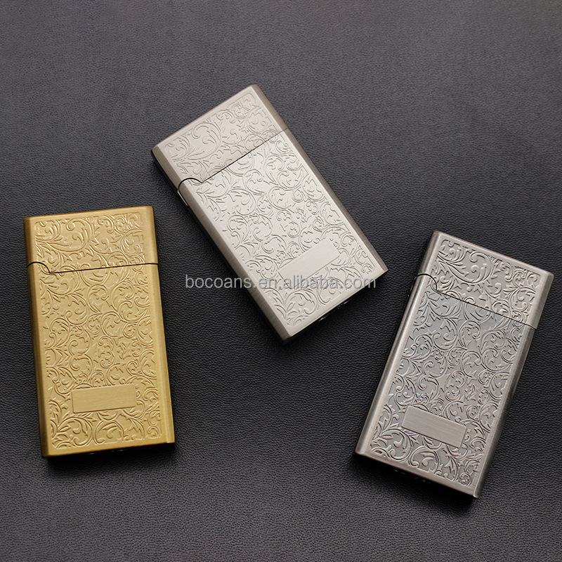 BD235-1  creative retro relief craft inflatable lighter metal windproof lighter inflatable cigarette lighter wholesale