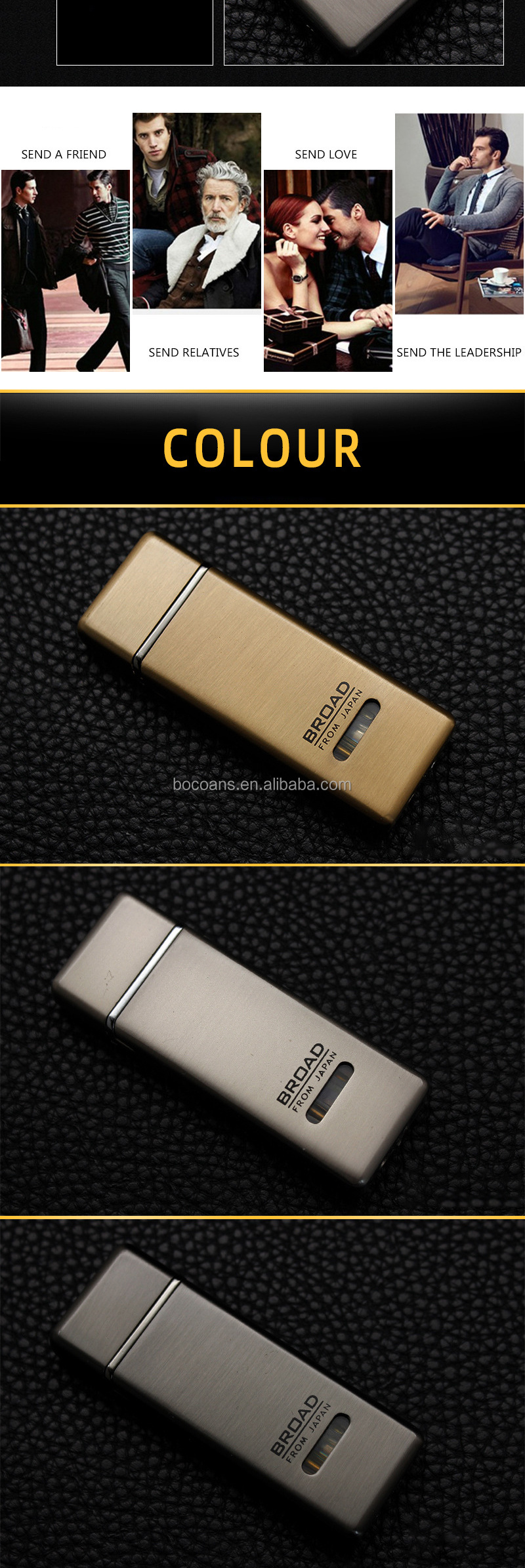 BD250  creative inflatable lighter windproof Red Flame cigarette lighter personalized metal cigarette lighter wholesale