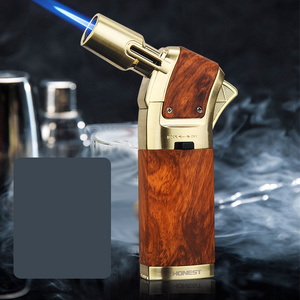 HONEST      JIANMANG 1     creative direct spray windproof cigar spray gun metal gas lighter gift box wholesale