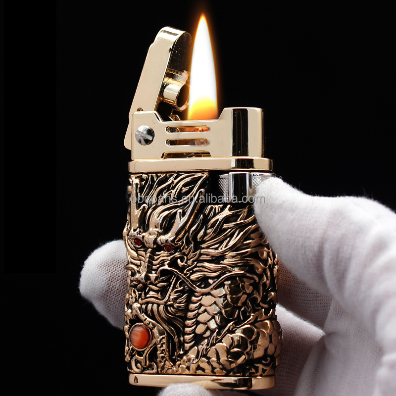 Chief kuijialong Creative kerosene lighter Open Flame cigarette lighter grinding wheel ignition indoor and outdoor lighter